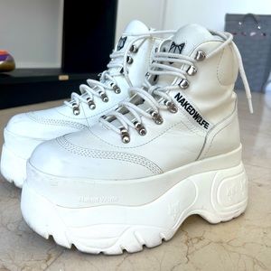 Zapatos shoes white naked wolf used beautiful